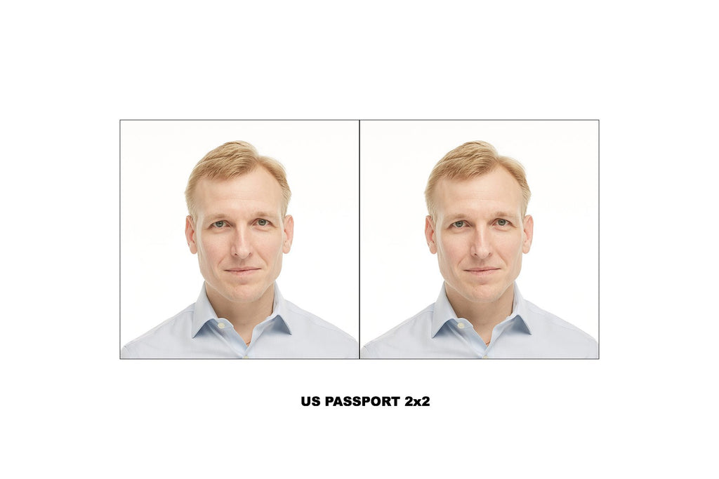 Passport with white background